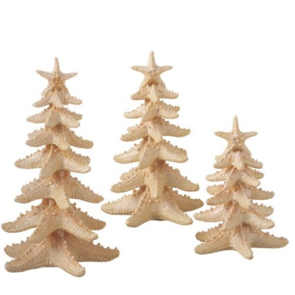 Midwest-CBK Starfish Shaped Christmas Holiday Trees Small Medium Large Set of 3